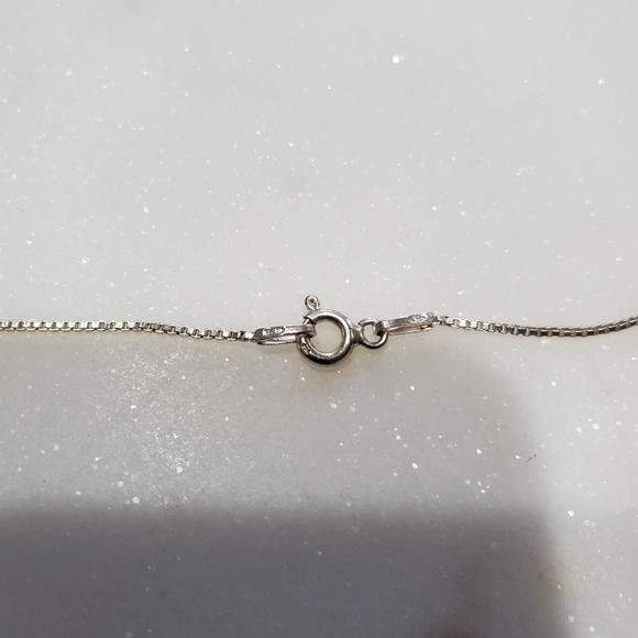 Y2K 925 Solid Sterling Silver Fairy Pendant Sterling Box Chain Women's Jewelry - Picture 7 of 8